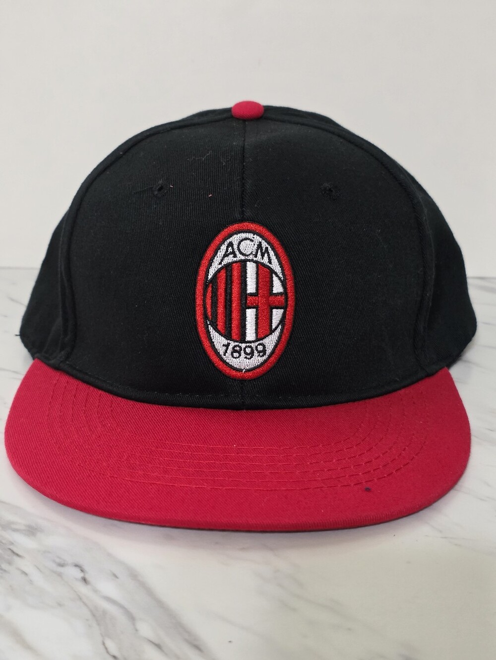 Black and Red Snapback Hat